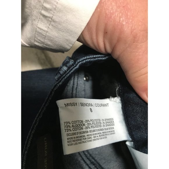 Nine West Vintage America Collection Vintage BoHo capri jeans size 8/29 - Picture 6 of 8